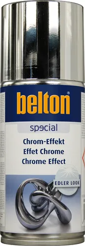 Belton Chrom-Effekt Spray 150ml – Metallischer Glanz für kreative Projekte - Ideal zum Lackieren und Ausbessern, bietet dieses Spray in Chromsilber einen beeindruckenden, glänzenden Effekt. Perfekt für kreative Anwendungen und Projekte mit geprüfter Qualität.