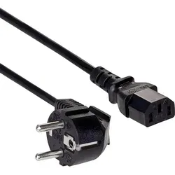 AKYGA Netzkabel AK-PC-01A CCA 1,5 m - Zuverlässige Energieversorgung - Hochwertiges 1,5 m Netzkabel für ATX- und ITX-Geräte. Flexibles, abgewinkeltes Design und langlebiges Material sorgen für eine zuverlässige Verbindung in Europa.