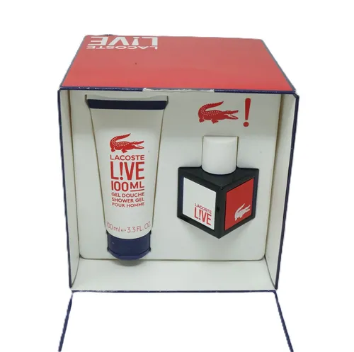 Lacoste Live Eau de Toilette pour Homme 40 ml + Duschgel - Elegantes Eau de Toilette mit erfrischendem Duschgel, ideal für den täglichen Gebrauch und ein perfektes Geschenk für stilbewusste Männer.