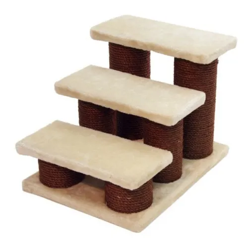 Kerbl Pet 82410 Tiertreppe Easy Climb - 45 x 35 x 34 cm, für Katzen und kleine Hunde bis 50 kg, stabil und rutschfest für sicheren Auf- und Abstieg