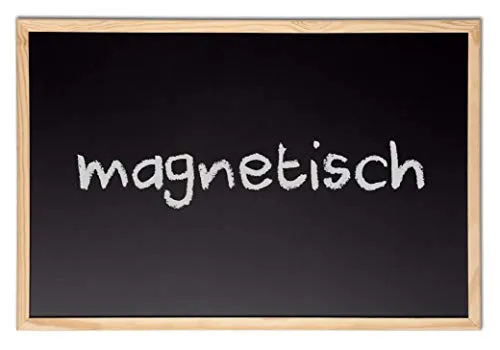 Kreidetafel 40 x 60 cm magnetisch mit Holzrahmen