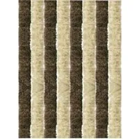Arsvita Flauschvorhang 100x200cm (Beige-Braun) - Vorhänge, perfekter Sicht- und Insektenschutz für Balkon- und Terrassentüren, leicht, geräuschlos und langlebig durch hochwertige Chenille-Stränge.