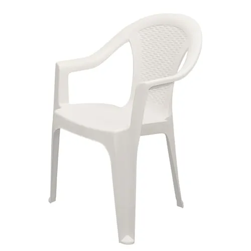 Spetebo Gartenstuhl Kunststoff - 4er Set in Rattan Optik - Stühle aus robustem Kunststoff, stapelbar und ideal für Garten oder Terrasse. In stilvollem Anthrazit für einen modernen Look.