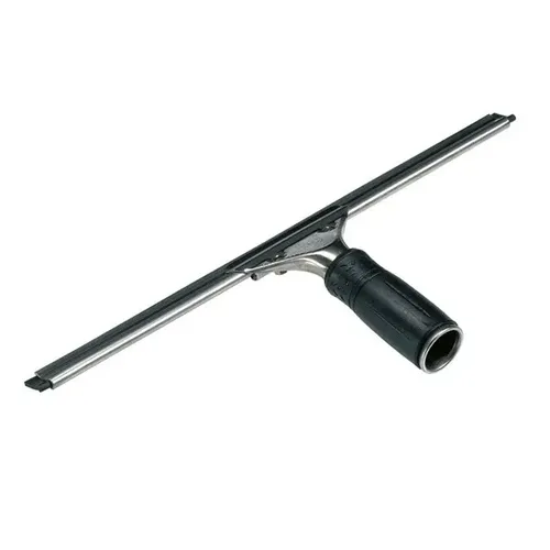 Unger S-Wischer 35 cm mit hartem Gummi - Praktischer Edelstahlwischer mit ergonomischem Griff für komfortable Nutzung. Mit schneller Schienenwechsel-Funktion und kompatibel mit Teleskopstangen. Ideal für effizientes Abziehen.