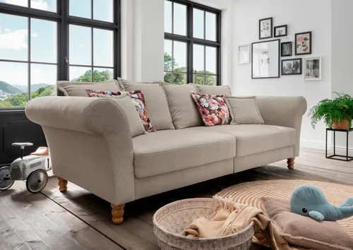 Home affaire Big-Sofa Tassilo Mega Sofa mit viel Platz, bequem durch Kaltschaum im Sitz