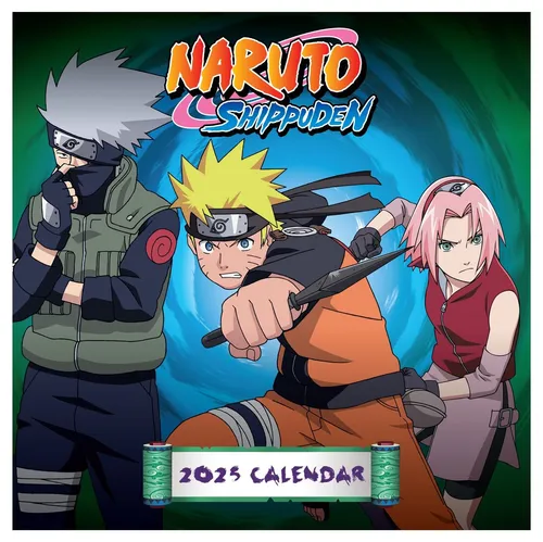 Kalender 2025 Naruto Shippuden Wandkalender Jahresplaner 30x30 cm