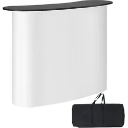 VEVOR Messetheke Promotionstand 1300x465x950mm - Robuste Werbetheke für Messen, max. Tischplattenbelastung 65 lbs, ideal für Promotionen und Events, leicht und einfach zu transportieren.