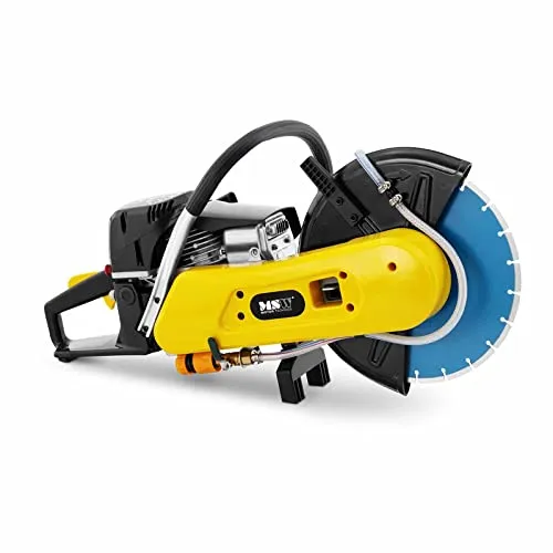 MSW Trennschleifer 300 mm Benzin Trennschneider - Sägen - Leistungsstarker Betonschneider mit 2500 W und Wasseranschluss für präzises Arbeiten auf Baustellen.