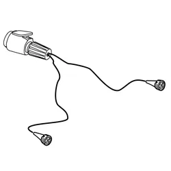 Thule Lamp Cable 13p EF XT Kabelbaum - Zubehör für Gepäckträger und Dachboxen - 13-poliger Kabelbaum für den einfachen Austausch an EasyFold XT Fahrradträgern von Thule.