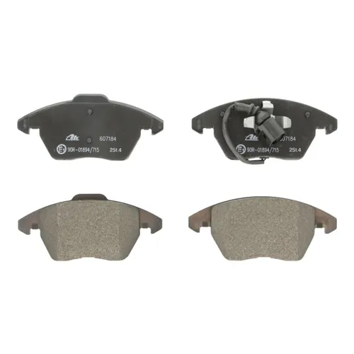 ATE Bremsbelagsatz 13.0460-7184.2 Vorne - Bremsbeläge für Vorderachse, mit Verschleißkontakt für sichere Bremsleistung und niedrigen Abrieb - ideal für zuverlässige Fahrzeugperformance.