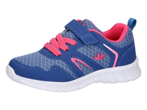 Lico Unisex Kinder Skip Vs Sneaker, Lila Pink, 39 EU - Sneaker für Kinder mit elastischen Schnürsenkeln und Klettverschluss, ideal für einfaches An- und Ausziehen. Hochwertige CME-Laufsohle für sicheren Halt und Komfort.