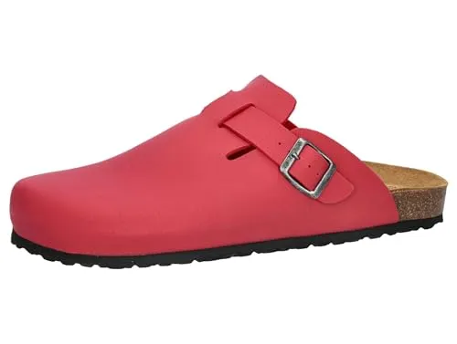 LICO Pantolette Bioline Clog Soft Gr. 40, rot - Pantoletten mit verstellbarer Schnalle und Softfit-Technologie für optimalen Komfort. Das anatomisch geformte Fußbett und die dämpfungsaktive EVA-Laufsohle sorgen für ein angenehmes Tragegefühl im Alltag.