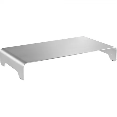 InLine Monitor Podest Aluminium 63mm, max. 10kg - Ergonomisches Monitor Podest aus Aluminium, sorgt für eine optimale Bildschirmhöhe und entlastet den Nacken, ideal für ein gesundes Arbeitsumfeld.