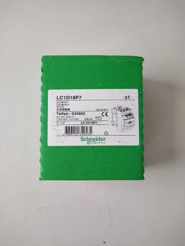 Schneider Electric LC1D18P7 - 3-poliger Leistungsschütz mit 1 Schließer und 1 Öffner, zuverlässige Stromverbindung und einfache Einrichtung für Sicherheitsanwendungen