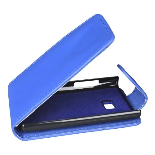Mobilfunk Krause Flip Case Etui Handytasche Tasche Hülle für LG E400 Optimus L3 (Blau)