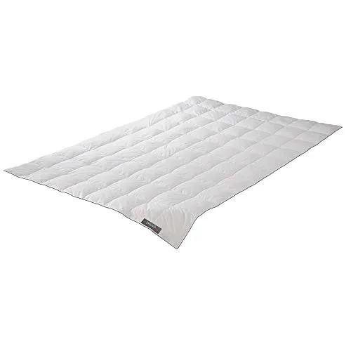 Badenia Trendline Comfort Daunendecke 155 x 220 cm - Leichte Sommerdecke mit 90% Daunen, Down Pass geprüft und Öko-Tex zertifiziert, sorgt für ein optimales Schlafklima und ist ideal für Allergiker.