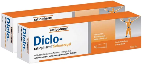 ratiopharm GmbH Diclo ratiopharm 2 x 150 g Schmerzgel - 2 x 150 g Gel