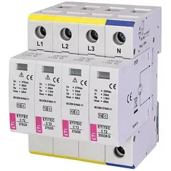ETI Überspannungsableiter ETITEC C T2 275/20 3+1, REG - Zuverlässiger Überspannungsableiter ETITEC C T2 für effektiven Schutz Ihrer elektrischen Geräte. Mit 20 kA Nennableitstrom und hoher Leistungsfähigkeit, ideal für den Einsatz in TT/TNS-Netzen.