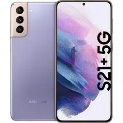 Samsung Galaxy S21+ 5G Smartphone - 128 GB, 8 GB RAM, Dual Sim, violett, mit beeindruckendem OLED-Display und generalüberholt für erstklassige Leistung