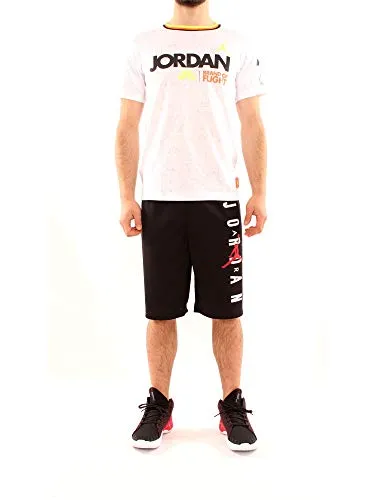 Jordan Jungen Vert Mesh Shorts, Schwarz, 12/13 Jahre - Leichte, atmungsaktive Shorts mit elastischem Bund für optimalen Tragekomfort. Ideal für sportliche Aktivitäten und Training, kombiniert mit trendigem Jordan-Branding.