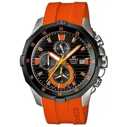 Casio Edifice Herren Uhr EFM-502-1A4VUEF - Wasserdichter Chronograph - Chronograph mit Neo-Display, wasserdicht bis 20 Bar und extrem haltbarem Resin-Armband, ideal für Sport und Abenteuer.