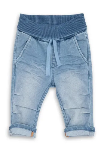 Sigikid Jeans hellblau, 62 - Bequeme Baby-Jeans - Jeanshosen für Baby-Jungen mit elastischem Softbund und Weitenregulierung für optimalen Tragekomfort. Hochwertiger Sweat Denim in trendigem hellblau, ideal zum Spielen und Toben.