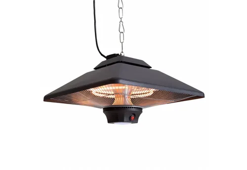 SUNRED® Heizstrahler Spica Square 2000 W - Eleganter Halogen-Heizstrahler für gemütliche Abende im Außenbereich, bietet sofortige Wärme und zusätzlich helles LED-Licht, ideal für Flächen bis 21 m².