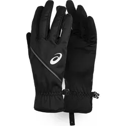 Asics Laufhandschuhe RUNNING GLOVES 3013A424-002 - Handschuhe für Läufer mit perfekter Passform und Wärme, ideal für kühle Temperaturen. Reflektierendes ASICS-Logo sorgt für Sichtbarkeit bei Dunkelheit.