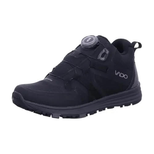 VADO Sneaker Mesh, Gr. 35, schwarz - Atmungsaktive Kinderschuhe - Sneaker für Kinder mit wasserdichter GORE-TEX Membran und BOA Fit-System für perfekte Passform und Sicherheit. Ideal für Abenteuer und Alltag.
