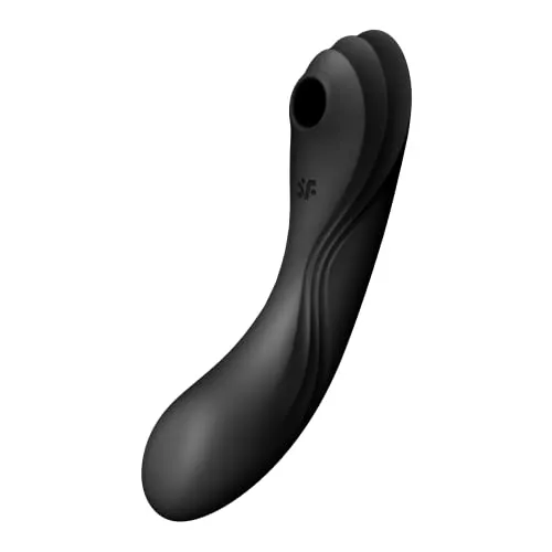 Satisfyer, Druckwellenvibrator, Curvy Trinity 4, 17 cm, 3 Motoren, vielseitig verwendbar, Druckwellen und Vibration