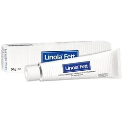 Linola Fett Creme - Medizinische Körperpflege für sehr trockene, rissige Haut - stärkt die Hautbarriere und fördert die Regeneration mit hohem Fettgehalt von 60%.