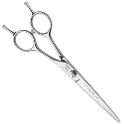 Aristocut Haarschenideschere SATO 6.0 offset - Hochwertige Schere für Friseure, ergonomisches Design für ermüdungsfreies Arbeiten und konvexer Hohlschliff für präzise Schnitte.