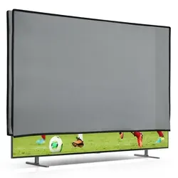 kwmobile 65" TV Hülle - Staubschutz für Fernseher - Monitorzubehör: Schütze Deinen 65" TV effektiv vor Staub, Fingerabdrücken und UV-Strahlen mit dieser leichten, reißfesten Abdeckung - ideal für den Innenbereich!