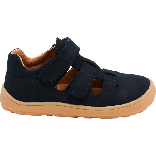 Bisgaard Barefoot Floyd Barfußschuh mit Klettverschluss – Größe 30 Blau - Bequemer Barfußschuh in Größe 30 für Kinder, aus chromfrei gegerbtem Leder. Mit rutschhemmender Gummisohle und herausnehmbarer Innensohle ideal für den täglichen Einsatz.