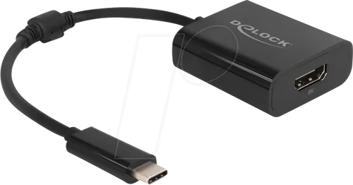 DELOCK 64175 - USB-C zu HDMI Adapter 8K - USB-Grafiklösungen für beeindruckende 8K Ultra HD Auflösung, ideal für MacBook und Thunderbolt 3 Geräte, Plug & Play für schnelle Verbindungen.