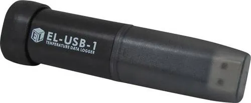 Lascar Electronics Temperatur-Datenlogger EL-USB-1 -35 bis 80°C - Temperaturmessgerät mit wasserdichtem Design (IP67) und 16382 Messwerten. Ideal für präzise Temperaturüberwachung in feuchten Umgebungen.