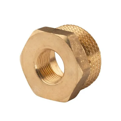 Messing Gewinde-Fitting Reduzierung 1"AG (DN 25) - 3/8"IG (DN 10) - schwere Ausf
