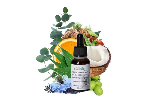 YODO Zeckenschutzmittel YODO's Zeckenschreck Zeckenöl für Hunde, Eukalyptus, 20 ml, 1-St., Aus 7 BIO-Ölen zur Zeckenabwehr hergestellt