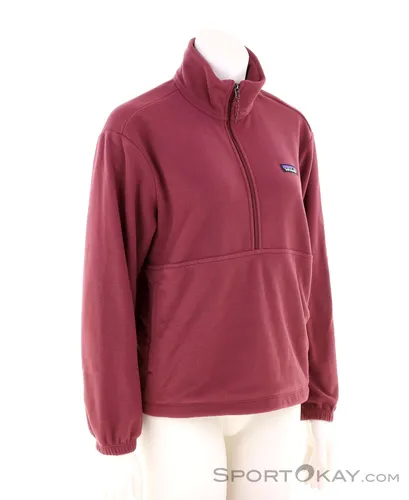 Patagonia Micro D Fleece Damen Sweater - Dunkelrot - Größe M - Kuscheliger Damen Sweater aus 100% Recycling-Polyester mit praktischer Bauchtasche. Ideal für Freizeit und Outdoor-Aktivitäten. Fair Trade gefertigt und mit Antipilling-Ausrüstung für lange Haltbarkeit.