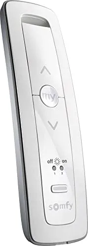Somfy Situo 1 Soliris RTS Pure II - 1-Kanal-Funkhandsender - Steuerung für RTS-Empfänger, mit praktischer Sonnenautomatik-Taste für optimalen Sonnenschutz und Komfort.