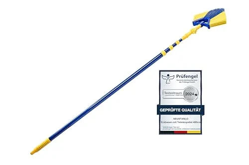 Neustanlo Teleskopstiel Eckbesen Set 4 m - Gerätestiele, ideal für hohe Decken und Ecken mit einem flexiblen Teleskopstiel für müheloses Reinigen in schwer zugänglichen Bereichen.