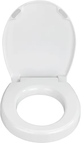 Wenko WC-Sitz Secura Comfort 21905100 - Antibakterieller WC-Sitz aus Duroplast mit Absenkautomatik für sanftes Schließen. Ideal für Toiletten mit hohem Publikumsverkehr, kratzfest und hygienisch.