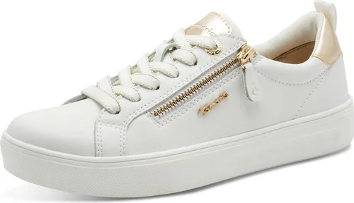 Tamaris Comfort Damen Sneaker Low 8-83707-42 Weiß (38 EU) - Moderne Sneaker mit Schnürung und Reißverschluss für perfekten Sitz. Das herausnehmbare Fußbett sorgt für individuelle Anpassung und hohen Komfort. Ideal für aktive Tage und spontane Abenteuer – Stil trifft Funktion!