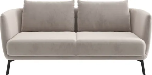 SCHÖNER WOHNEN-Kollektion 2,5-Sitzer Pearl, hochwertig und komfortabel, - 5 Jahre Hersteller-Garantie, auch in Bouclé, Maße (B/H/T): 190/71/91 cm, Füße Metall