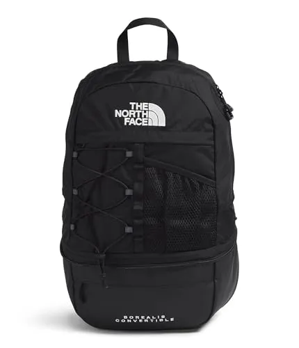 The North Face Borealis Convertible Pack - Vielseitiger Rucksack in tnf black - Daypacks und Businessrucksäcke, wandelbar von Tagesrucksack zur Gürteltasche, wasserabweisend und aus recyceltem Material für nachhaltigen Einsatz.