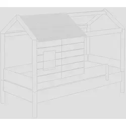 Paidi Dachschindeln Tiny House 2er Set Dekor Weiß