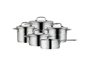 WMF Topf-Set - Cromargan Edelstahl rostfrei 18/10, stapelbar und ideal für kleine Portionen, spülmaschinengeeignet
