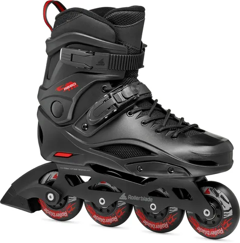 ROLLERBLADE RB 80 Inline Skate 2026 schwarz/rot - Größe 45,5 - Der RB 80 Inline Skate 2026 überzeugt mit urbanen 80mm Rollen für optimale Wendigkeit und Stabilität. Ideal für Skater aller Levels, bietet er Komfort und Kontrolle durch hochwertige Materialien und ein sicheres Verschlusssystem.