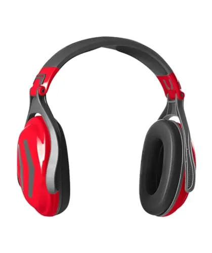 Protos® Headset / Gehörschutz Integral Rot - Leichter Gehörschutz für optimalen Tragekomfort. Mit speziellen Auflagepolstern und rutschfestem Kopfbügel für sicheren Sitz. Ideal für verschiedene Einsatzbereiche und kombinierbar mit Arbeitskleidung.