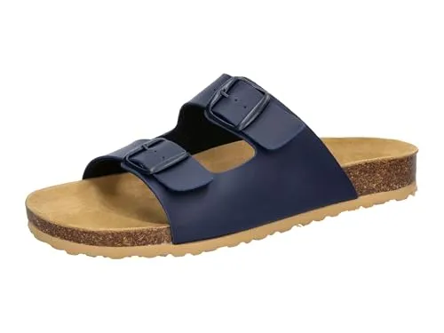 Lico Pantolette Bioline Man - Bequeme Herrenpantoletten - Wanderschuhe mit dämpfungsaktiver EVA-Laufsohle und weicher Lederdecksohle für optimalen Komfort, ideal für entspannte Tage und lange Spaziergänge.